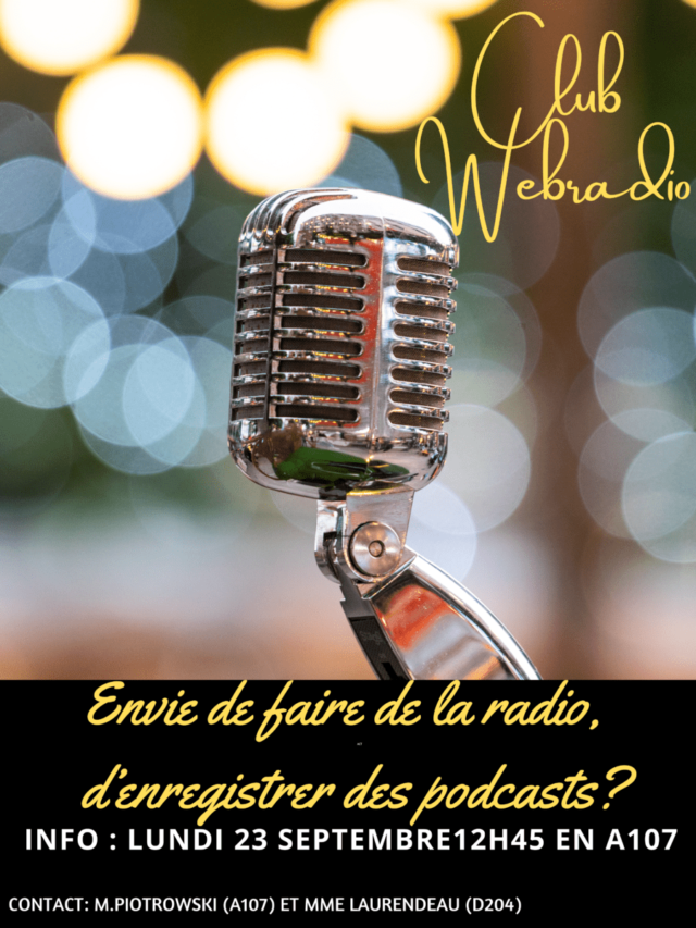 Le club WEBRADIO est de retour