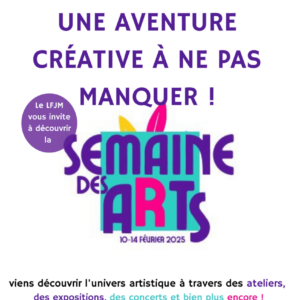 Affiche exposition art cubisme simple violet