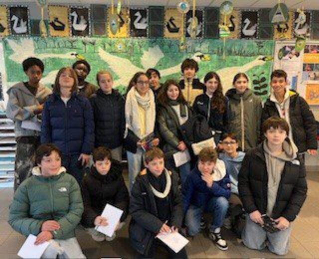 5èmes : Visite de l&rsquo;exposition à la Maternelle