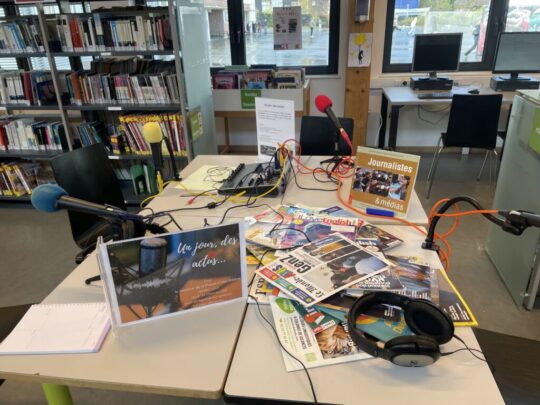 « un jour, des actus » la web radio au CDI